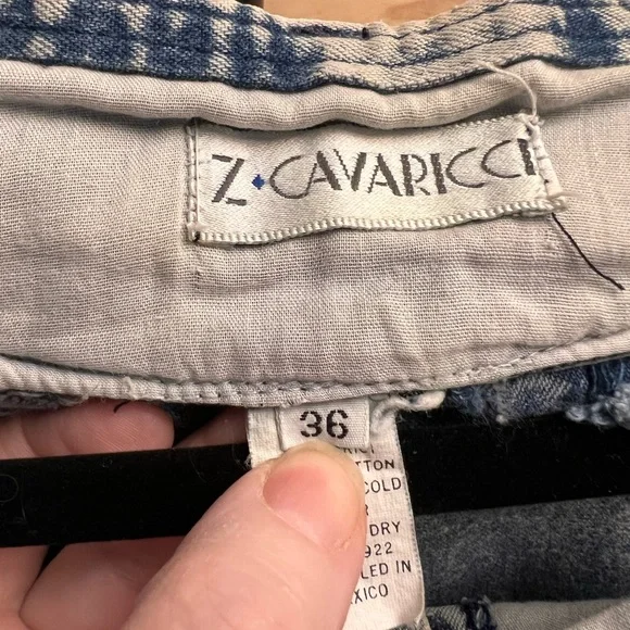 Z. Cavaricci Blue Acid Wash Relaxed Jeans - Picture 2 of 3
